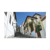 Granada sträckte kanvastrycket