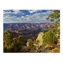 Grand Canyon från den södra kanten på solnedgång,  Vykort