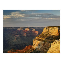 Grand Canyon från den södra kanten på solnedgång,  Vykort