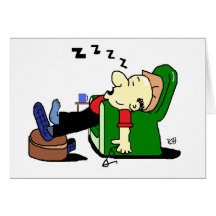 GRANDAD SLEEPS.tif Hälsningskort