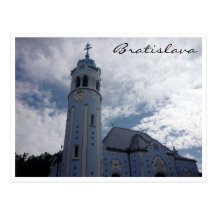 gräns för bratislava blåttkyrka vykort