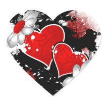 Graphisme pour la Saint-Valentin - Autocollants En Cœur