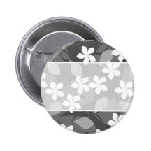 Grått- och vitblommor. Blom- modell Knappar