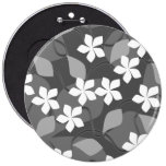 Grått- och vitblommor. Blom- modell Pins