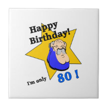 Grattis på födelsedagen - I-förmiddag ENDAST 80.pn Kakelplatta Av Kerami