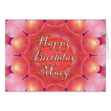 Grattis på födelsedagen Mary Hälsningskort