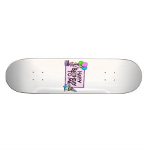 Grattis på födelsedagen till mig flicka anpassningsbara skateboard