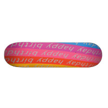 Grattis på födelsedagenbakgrund skateboard deck