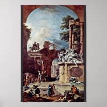Grav av hertigen av Devonshire av Ricci Sebastiano Posters