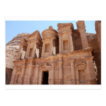 Grav för Petra-Jordanienslott Vykort