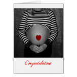 Gravid grattis! hälsningskort