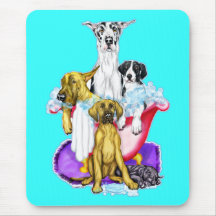 Great dane badar fullt musmattor