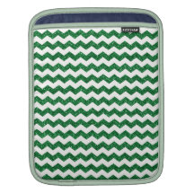 Green glitter chevrons sleeve for iPads
