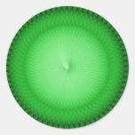 Green Plafond Round Sticker