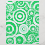 green_retro_circles personliga flygblad