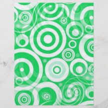 green_retro_circles personliga flygblad