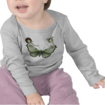 Greenien behandla som ett barn Ali LuLu på fjärils Tee Shirt