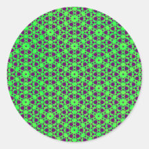 greenpurple rund klistermärke
