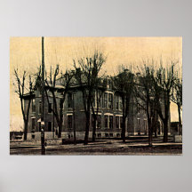Greensburg Indiana högstadium 1915 Print