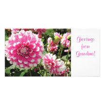Greetingsfrom mormor! anpassade foto kort