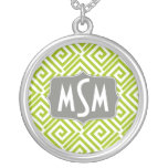 Grekiska chic Monogramhalsbandgrått