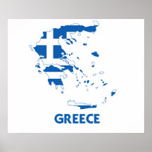 GREKLAND KARTA POSTERS