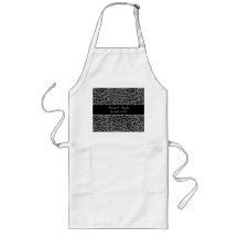 Grey leopard print wedding favors aprons