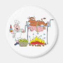 Grill Grillen barbecue BBQ Magnets