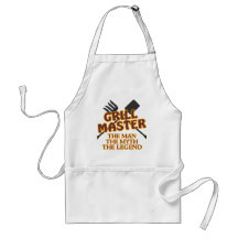 GRILL MASTER - THE MAN THE MYTH THE LEGEND APRONS