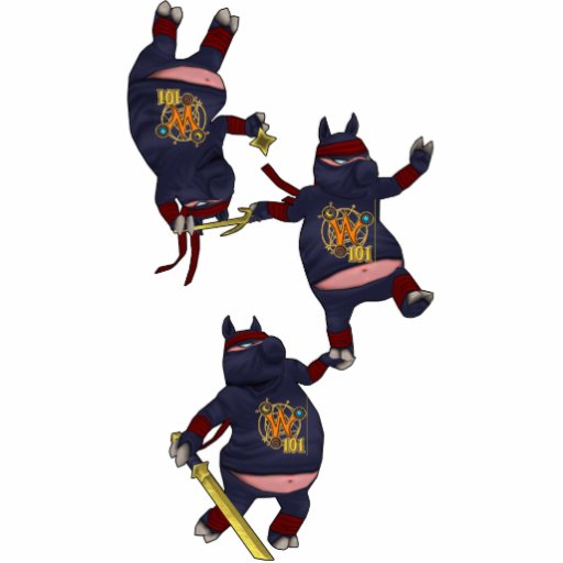 Grisprydnad för Wizard101 Ninja Photo Cut Outs
