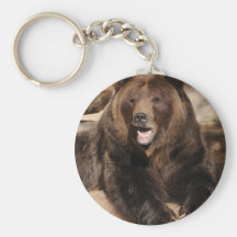 Grizzlybjörngalt Nyckel Ring