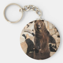 Grizzlybjörnsugga Nyckel Ringar