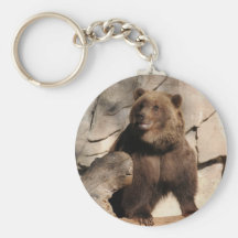 Grizzlybjörnsugga Nyckel Ringar