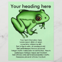 Groda reklamblad flygblad