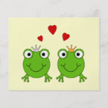 GrodaPrincess och grodaPrince, med hearts. Custom Flyer