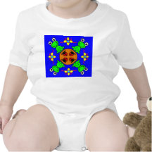 Grodor och kryp på en babyranka body