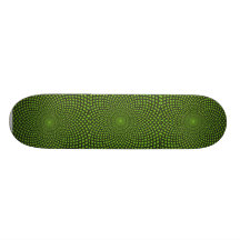 grön awemönsterskateboard