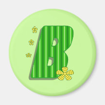 grön b-monogram magneter