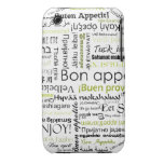 Grön Bonappetit i andra språk Case-Mate iPhone 3 Skydd