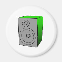 Grön BOOMBOX Kylskåps Magneter
