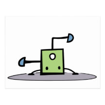 Grön Breakdancing sak Vykort