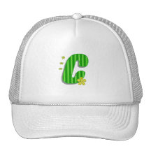 grön c-monogram kepsar