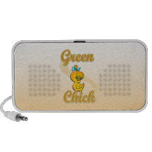 Grön chick bärbarahögtalare