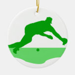Grön dyk för bollen julgransdekorationer