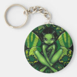 "Grön fjärilsfantasi" Keychain nyckelringar