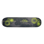 Grön grå Grunge för grå färgkaosSkateboard