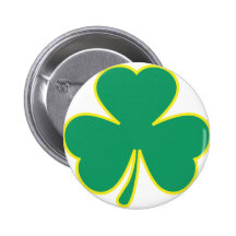 grön gul shamrock pins