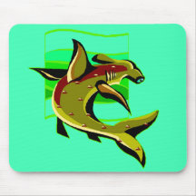 Grön Hammerheadhaj Musmatta