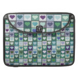 Grön hjärta kvadrerar Macbook det Pro fodral MacBook Pro Sleeves