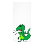 Grön ilsken Dinosaur Anpassade Rackkort